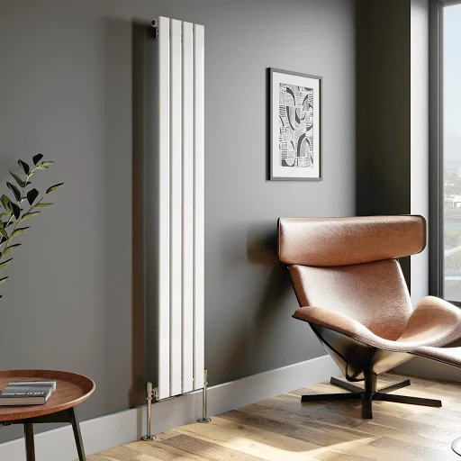 DuraTherm Vertical Single Flat Panel Designer Radiator - 1800 X 300mm White 5 DuraTherm Vertical Single Flat Panel Designer Radiator - 1800 X 300mm White - Image 3