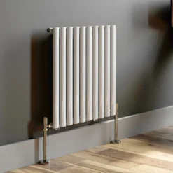 DuraTherm Horizontal Oval Tube Single Panel Designer Radiator - 600 X 600mm White -Heating Equipment Store 045dec0e a63c 4820 8144 a54045859062