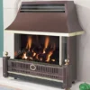 Flavel Renoir Outset Gas Fire Electronic Side Control Bronze / Brass