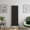 DuraTherm Vertical Double Flat Panel Designer Radiator - 1600 X 532mm Black -Heating Equipment Store 08a54852 5eb1 4169 8c1d 562686682da9
