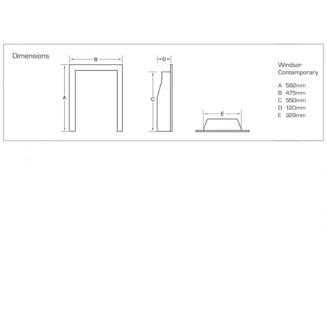 Flavel Windsor Traditional Coal Slimline Gas Fire Brass 4 Flavel Windsor Traditional Coal Slimline Gas Fire Brass - Image 2