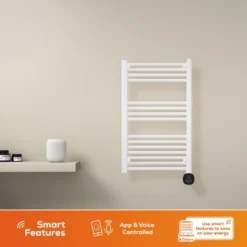 TCP Smart 500W Electric Towel Radiator White - SMAWHTOWRAIL500W05EW -Heating Equipment Store 113a4532 dabd 4f12 8b0f d051df93c883