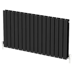 DuraTherm Horizontal Double Flat Panel Designer Radiator - 600 X 1216mm Black -Heating Equipment Store 131d6579 2782 43b0 82a2 465cff159d69