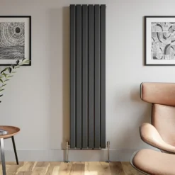 DuraTherm Vertical Double Flat Panel Designer Radiator - 1800 X 456mm Anthracite -Heating Equipment Store 1e03704c e326 4e72 a6a2 b0339645af5e