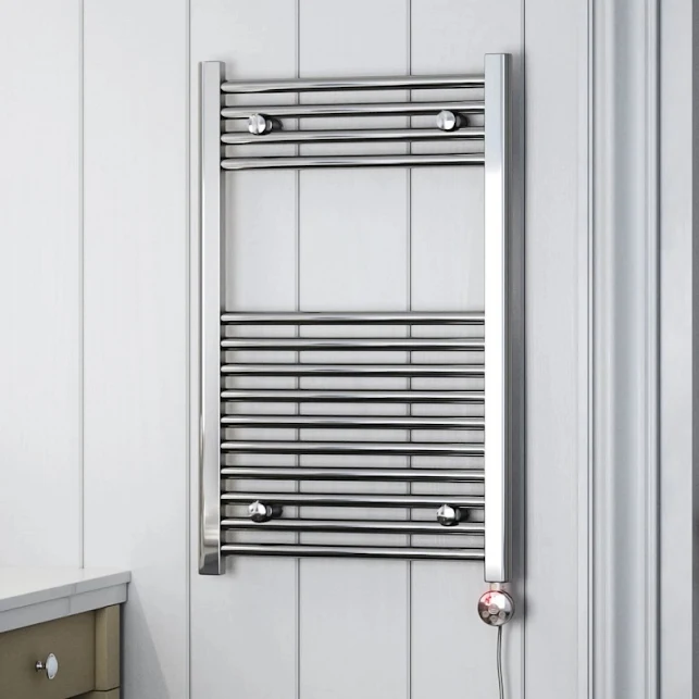 Terma Leo Electric Towel Rail With 43D Element 800x500mm Chrome - WLLLE080050-43D 5 Terma Leo Electric Towel Rail With 43D Element 800x500mm Chrome - WLLLE080050-43D - Image 3