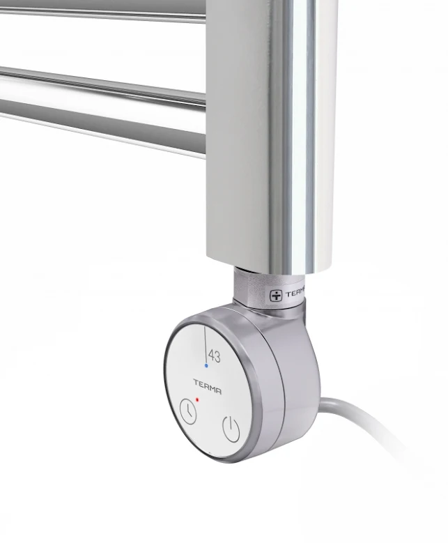 Terma Leo Electric Towel Rail With 43D Element 800x500mm Chrome - WLLLE080050-43D 6 Terma Leo Electric Towel Rail With 43D Element 800x500mm Chrome - WLLLE080050-43D - Image 4