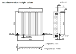 DuraTherm Horizontal Oval Tube Single Panel Designer Radiator - 600 X 600mm White -Heating Equipment Store 26101e3f ba01 4921 b876 042c167ea026