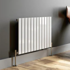 DuraTherm Horizontal Single Flat Panel Designer Radiator - 600 X 908mm White -Heating Equipment Store 2611eaac 029e 4d00 b078 6a8377d31005