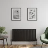 DuraTherm Horizontal Single Flat Panel Designer Radiator - 600 X 1212mm Black -Heating Equipment Store 2f45b861 ebee 4045 9636 3d0cbe5d392e