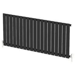DuraTherm Horizontal Single Flat Panel Designer Radiator - 600 X 1440mm Black -Heating Equipment Store 318ef174 b7d8 4bf8 b8de f49a7939413a