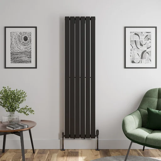 DuraTherm Vertical Single Flat Panel Designer Radiator - 1800 X 452mm Black 3 DuraTherm Vertical Single Flat Panel Designer Radiator - 1800 X 452mm Black