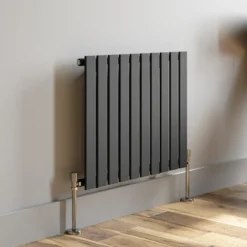 DuraTherm Horizontal Single Flat Panel Designer Radiator - 600 X 756mm Anthracite -Heating Equipment Store 346c7c17 a22d 4c64 9e81 85d561b001ac