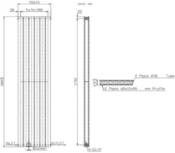 DuraTherm Vertical Double Flat Panel Designer Radiator - 1800 X 456mm White -Heating Equipment Store 3500b0af 1a31 403b abd5 f42c5fca8518