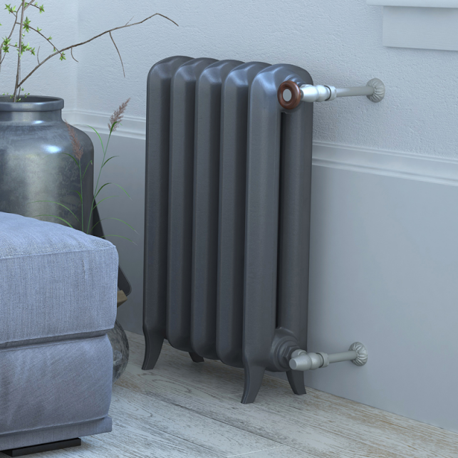 Terma Plain 2 Cast Iron Radiator 620x606mm Raw Metal - WGPLF062060 8 Terma Plain 2 Cast Iron Radiator 620x606mm Raw Metal - WGPLF062060 - Image 6