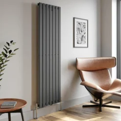 DuraTherm Vertical Single Flat Panel Designer Radiator - 1800 X 528mm Anthracite -Heating Equipment Store 37622ade 73ec 4e34 be10 56f147a8e7f5