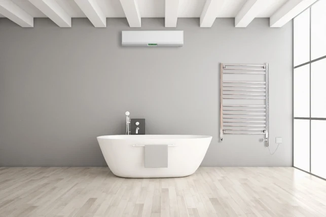 Discount Straight Electric Chrome Towel Rail 1172mm X 750mm - 7MC11E 5 Discount Straight Electric Chrome Towel Rail 1172mm X 750mm - 7MC11E - Image 3