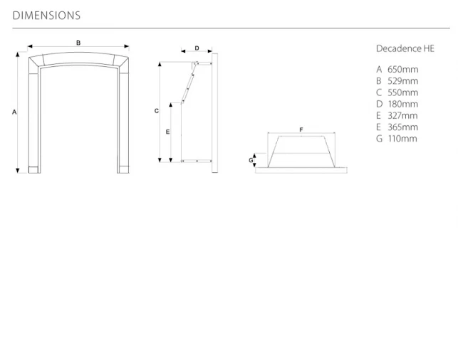 Flavel Decadence Plus HE Gas Fire Slide Control Brass 4 Flavel Decadence Plus HE Gas Fire Slide Control Brass - Image 2