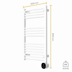 TCP Smart 500W Electric Towel Radiator White - SMAWHTOWRAIL500W05EW -Heating Equipment Store 3c054e91 62e8 4fcb b4eb e3c3da91dddf