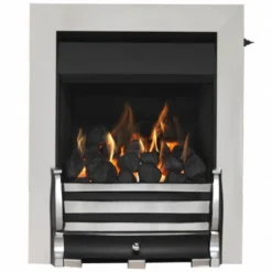 Valor Trueflame Full Depth High Efficiency Homeflame Full Trim Gas Fire Chrome