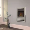 Flavel Windsor Contemporary Wall Mounted Coal Gas Fire Silver