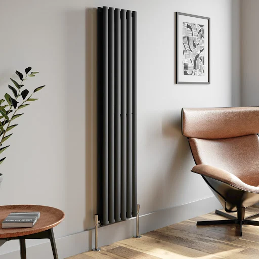 DuraTherm Vertical Oval Tube Double Panel Designer Radiator - 1600 X 360mm Anthracite 5 DuraTherm Vertical Oval Tube Double Panel Designer Radiator - 1600 X 360mm Anthracite - Image 3