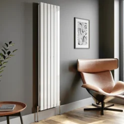 DuraTherm Vertical Double Flat Panel Designer Radiator - 1800 X 456mm White -Heating Equipment Store 461c15e9 cfe5 4c4f 9ffd 85372081f3f6