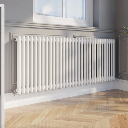 Park Lane Traditional Colosseum Double Bar Column Radiator White 600 X 1460mm 4 Park Lane Traditional Colosseum Double Bar Column Radiator White 600 X 1460mm - Image 2