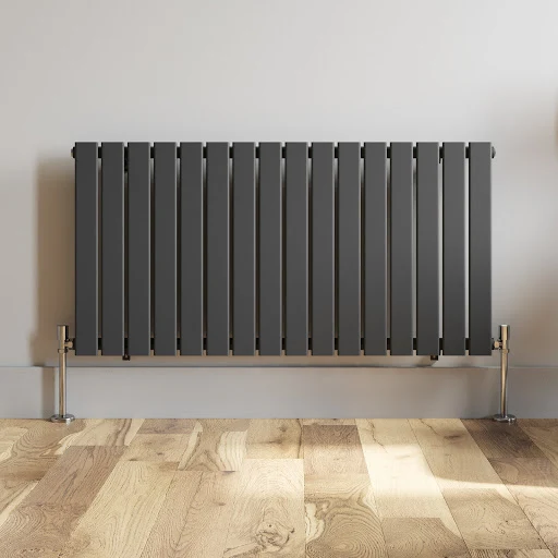 DuraTherm Horizontal Single Flat Panel Designer Radiator - 600 X 1212mm Anthracite 6 DuraTherm Horizontal Single Flat Panel Designer Radiator - 600 X 1212mm Anthracite - Image 4