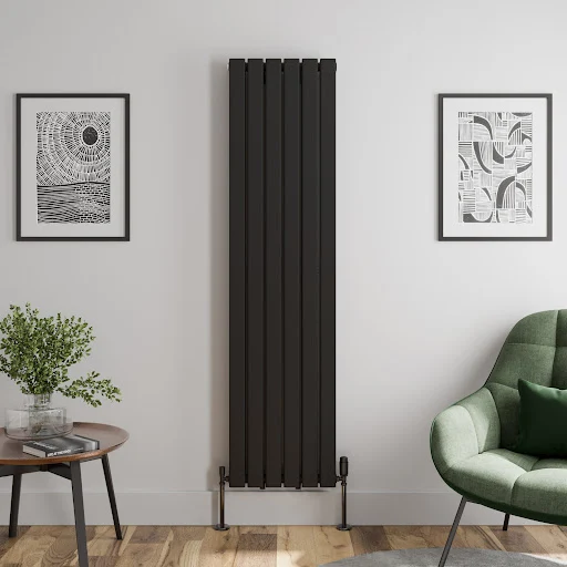 DuraTherm Vertical Double Flat Panel Designer Radiator - 1800 X 456mm Black 3 DuraTherm Vertical Double Flat Panel Designer Radiator - 1800 X 456mm Black