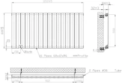 DuraTherm Horizontal Single Flat Panel Designer Radiator - 600 X 1212mm Black 9 DuraTherm Horizontal Single Flat Panel Designer Radiator - 600 X 1212mm Black -Heating Equipment Store 52b71b62 a6a4 4159 97c4 976cde1a04c9