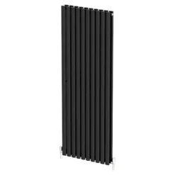 DuraTherm Vertical Oval Tube Double Panel Designer Radiator - 1600 X 600mm Black -Heating Equipment Store 55f30d61 5592 4079 8207 838f4858d281
