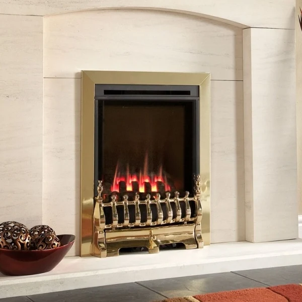 Flavel Windsor Traditional HE Gas Fire Slide Control Brass 3 Flavel Windsor Traditional HE Gas Fire Slide Control Brass