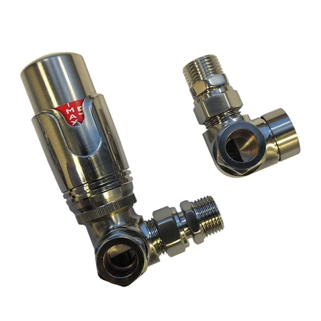 Ultraheat 15mm Corner TRV And Lockshield Pack - Brushed Matt - UAW853ST 3 Ultraheat 15mm Corner TRV And Lockshield Pack - Brushed Matt - UAW853ST