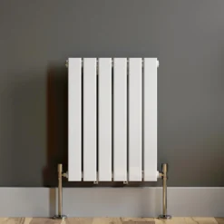 DuraTherm Horizontal Single Flat Panel Designer Radiator - 600 X 456mm White -Heating Equipment Store 6184cb05 ddd1 4f99 a98a a64fb38ce933