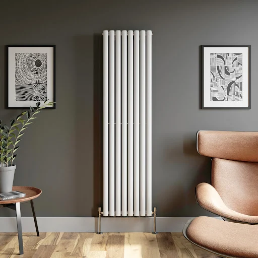 DuraTherm Vertical Oval Tube Single Panel Designer Radiator - 1800 X 480mm White 4 DuraTherm Vertical Oval Tube Single Panel Designer Radiator - 1800 X 480mm White - Image 2