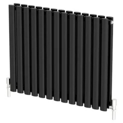 DuraTherm Horizontal Oval Tube Double Panel Designer Radiator - 600 X 780mm Black -Heating Equipment Store 75ad2480 ac98 4f6a a46d 6689bf3ff3d6