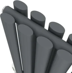 DuraTherm Horizontal Oval Tube Double Panel Designer Radiator - 600 X 600mm Anthracite -Heating Equipment Store 799f461c 8da9 4112 b38a 858d2082bb69
