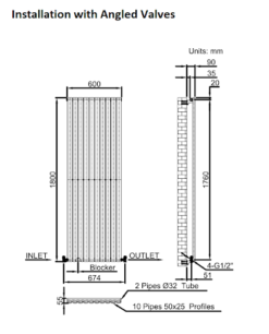 DuraTherm Vertical Oval Tube Single Panel Designer Radiator - 1800 X 600mm Anthracite -Heating Equipment Store 7b1d86a5 b093 4db8 b87c 72d642f0410b