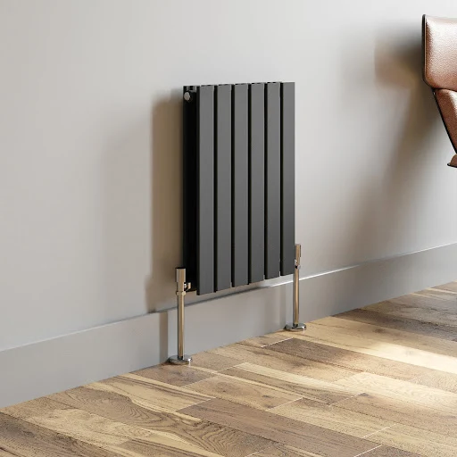 DuraTherm Horizontal Double Flat Panel Designer Radiator - 600 X 456mm Anthracite 5 DuraTherm Horizontal Double Flat Panel Designer Radiator - 600 X 456mm Anthracite - Image 3