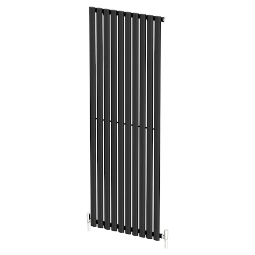 DuraTherm Vertical Oval Tube Single Panel Designer Radiator - 1600 X 600mm Black 5 DuraTherm Vertical Oval Tube Single Panel Designer Radiator - 1600 X 600mm Black - Image 3