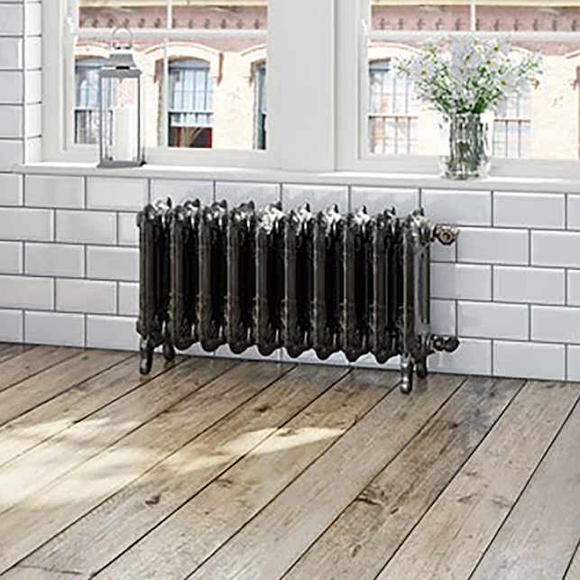 Terma Oxford Freestanding Cast Iron Radiator 470x852mm Raw Metal - WGOXF047085 4 Terma Oxford Freestanding Cast Iron Radiator 470x852mm Raw Metal - WGOXF047085 - Image 2