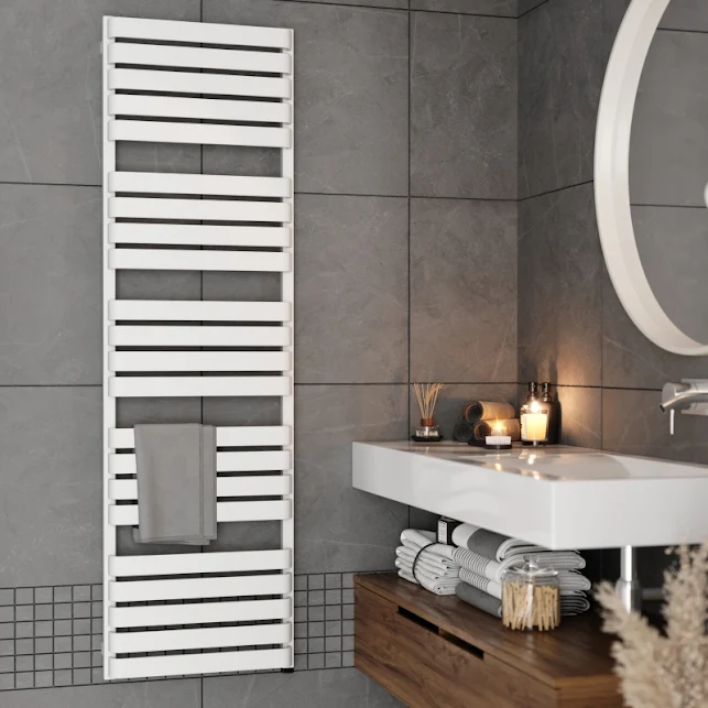 Terma Warp T One Electric Towel Rail 1695x500mm Matt White - WWWTN169050KS96E8P 7 Terma Warp T One Electric Towel Rail 1695x500mm Matt White - WWWTN169050KS96E8P - Image 5