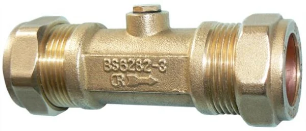 54mm Bronze Compression Double Check Valve - 10015087 3 54mm Bronze Compression Double Check Valve - 10015087