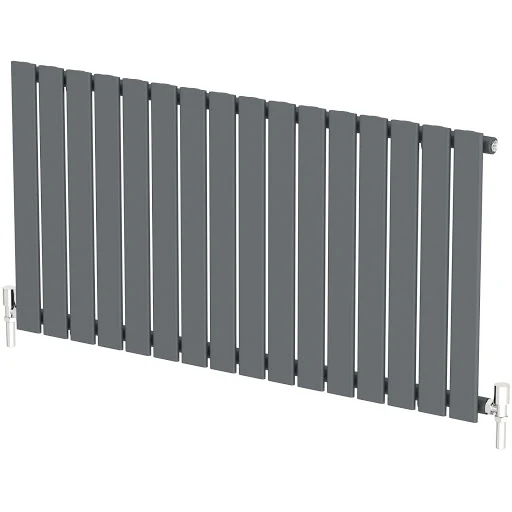 DuraTherm Horizontal Single Flat Panel Designer Radiator - 600 X 1212mm Anthracite 8 DuraTherm Horizontal Single Flat Panel Designer Radiator - 600 X 1212mm Anthracite - Image 6