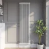 Park Lane Traditional Vertical Colosseum Triple Bar Column Radiator White - 1800 X 470mm