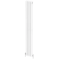 DuraTherm Vertical Oval Tube Double Panel Designer Radiator - 1800 X 240mm White -Heating Equipment Store 93adbfba dd77 48ec 8bc7 bdc78550bf41