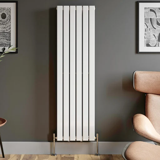 DuraTherm Vertical Double Flat Panel Designer Radiator - 1600 X 456mm White 6 DuraTherm Vertical Double Flat Panel Designer Radiator - 1600 X 456mm White - Image 4