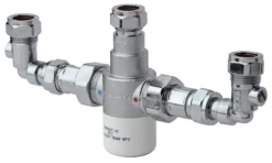 Bristan Gummers 15mm Thermostatic Mixing Valve With Isolation Valve - MT503CP-ISOELB