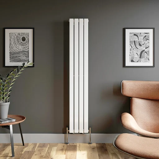 DuraTherm Vertical Single Flat Panel Designer Radiator - 1800 X 300mm White 4 DuraTherm Vertical Single Flat Panel Designer Radiator - 1800 X 300mm White - Image 2