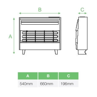 Robinson Willey Firegem Visa Olive Gas Fire 4 Robinson Willey Firegem Visa Olive Gas Fire - Image 2